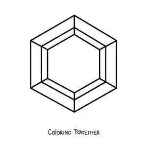 Coloring page of a gem