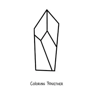 Coloring page of quartz
