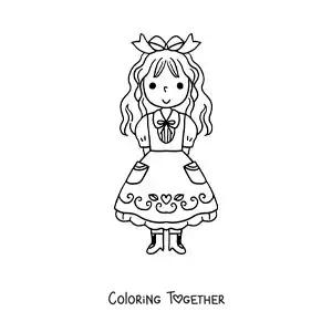 Coloring page of Goldilocks