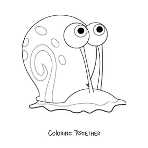 Coloring page of Gary