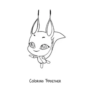 Coloring page of Trixx from Miraculous Ladybug