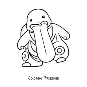 Coloring page of the Pokemon Lickilicky