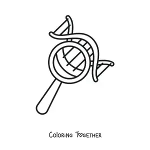 Coloring page of genetics