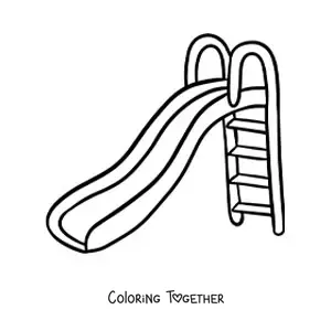Coloring page of a slide