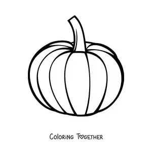 Coloring page of a big squash
