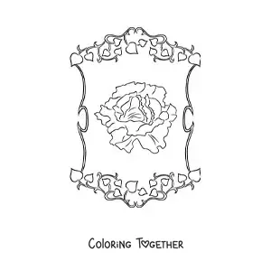 Coloring page of a realistic lettuce