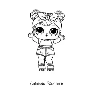 Coloring page of L.O.L. Surprise Dawn