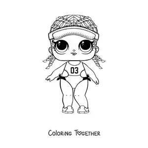 Coloring page of L.O.L. Surprise Spike