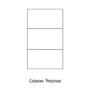 Coloring page of the vertical flag of Italy
